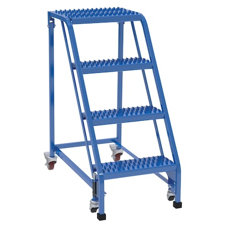 Vestil 40 H Steel PW Ladder, Grip Strut, 4 Step, No Rail, 4 Steps LAD-PW-18-4-G-NHR